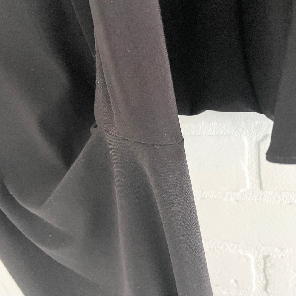 JOSEPH RIBKOFF Asymmetric Overlay Fluid Wide Leg Capri Pants Architectural M/L - Picture 11 of 11